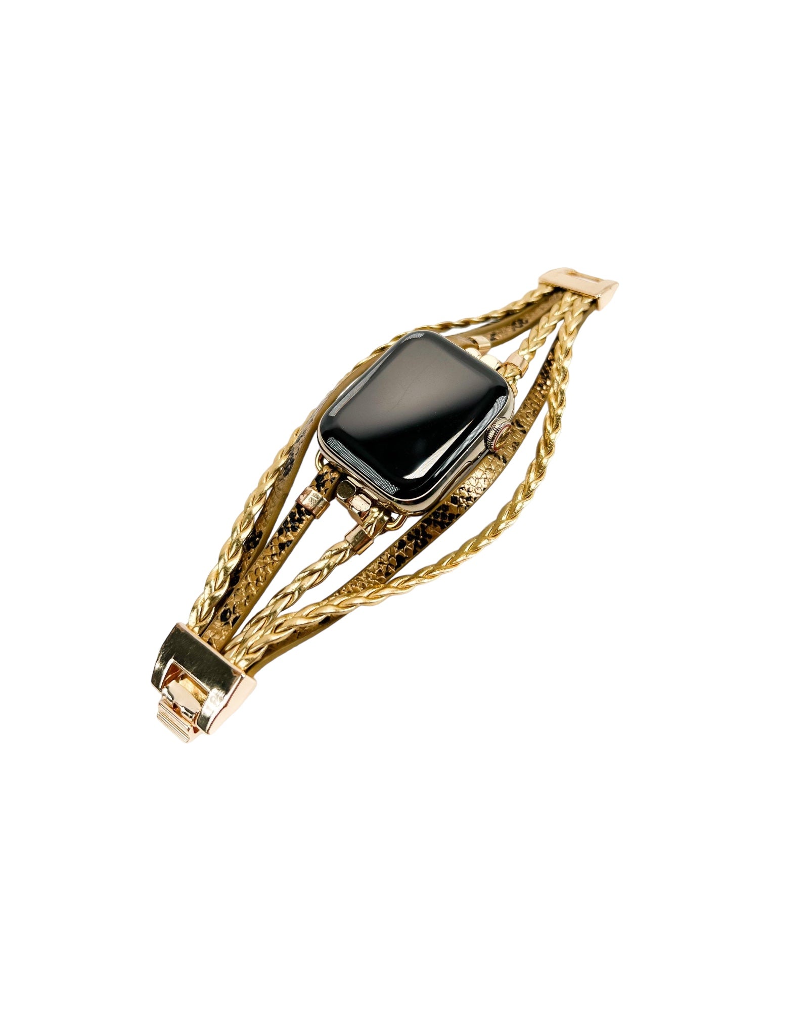 Posh Chic Gold Snake Watch Bracelet Band