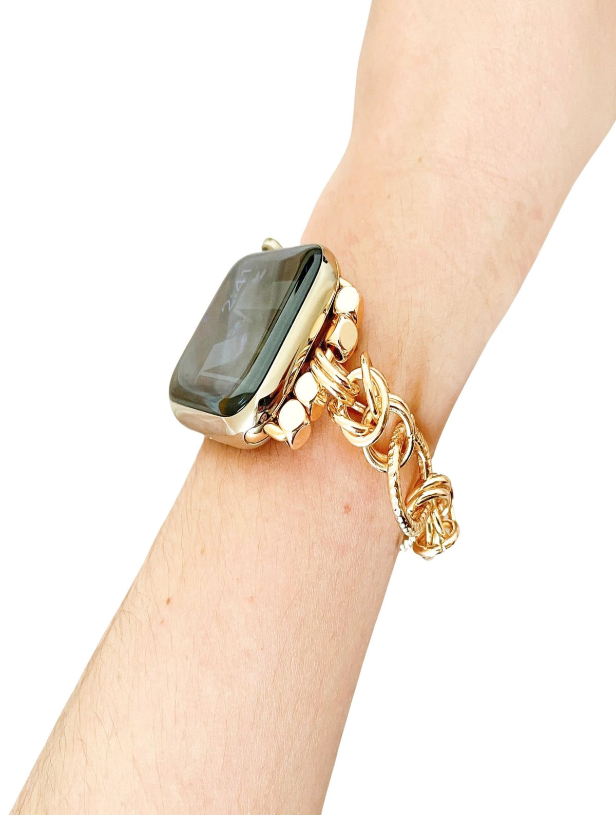 boho-gold-twisted-chain-watch-  display picture 2