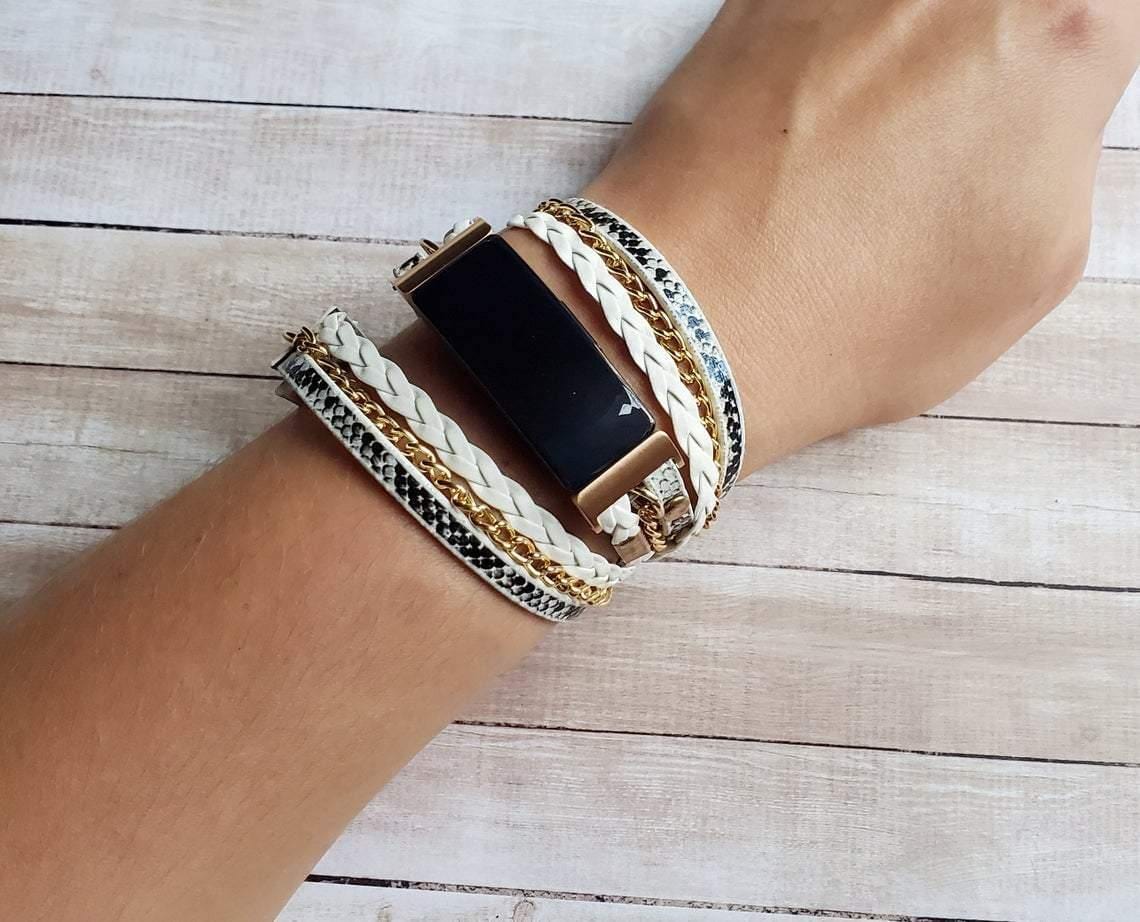 Boho Chic Snake Watch Bracelet Band for Fitbit Inspire 3
