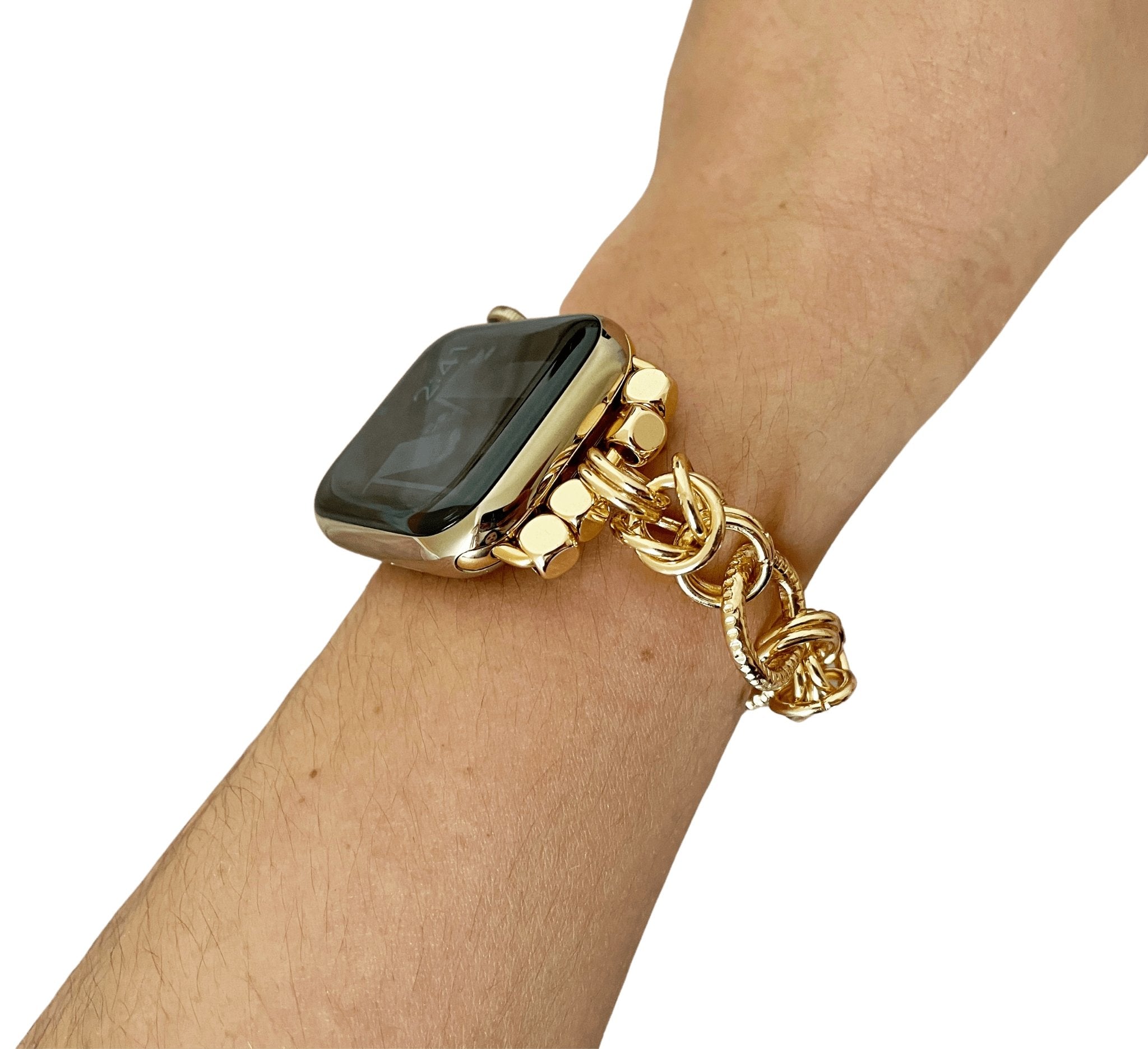 Boho Gold Twisted Chain Watch Bracelet Band - Mareevo