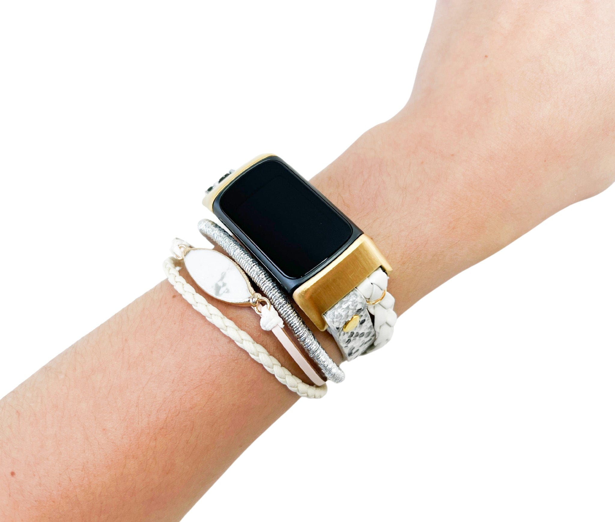 Posh Chic Layered Watch Bracelet for Fitbit Charge 5 - Mareevo