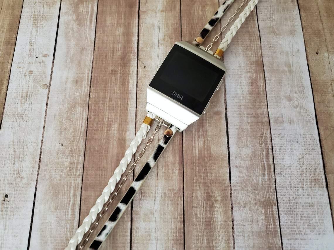 Stylish Leopard Print Boho Hippie Fitbit Ionic Watch Band - Mareevo